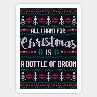 All I want for Christmas is a Bottle of Brown Sticker